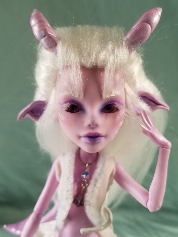 "Billie" Monster High Doll Repaint (c) Emily White 2020  zombietoes.com